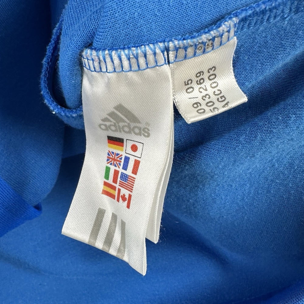 Vintage Y2K Adidas Italy Full Zip Jacket XL World Cup Warm Up Soccer Italia - Picture 16 of 16